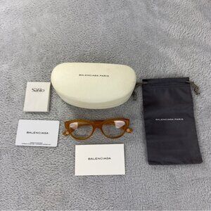 Balenciaga Paris NWT Women's Cat Eye BAL 114 V9E Eyeglasses Made in Italy